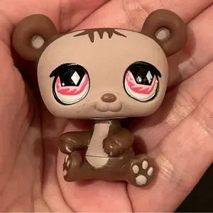 Figurine Littlest Pet Shop LPS Panda #594 Hasbro - Occasion - Animal Chat/panthère ?